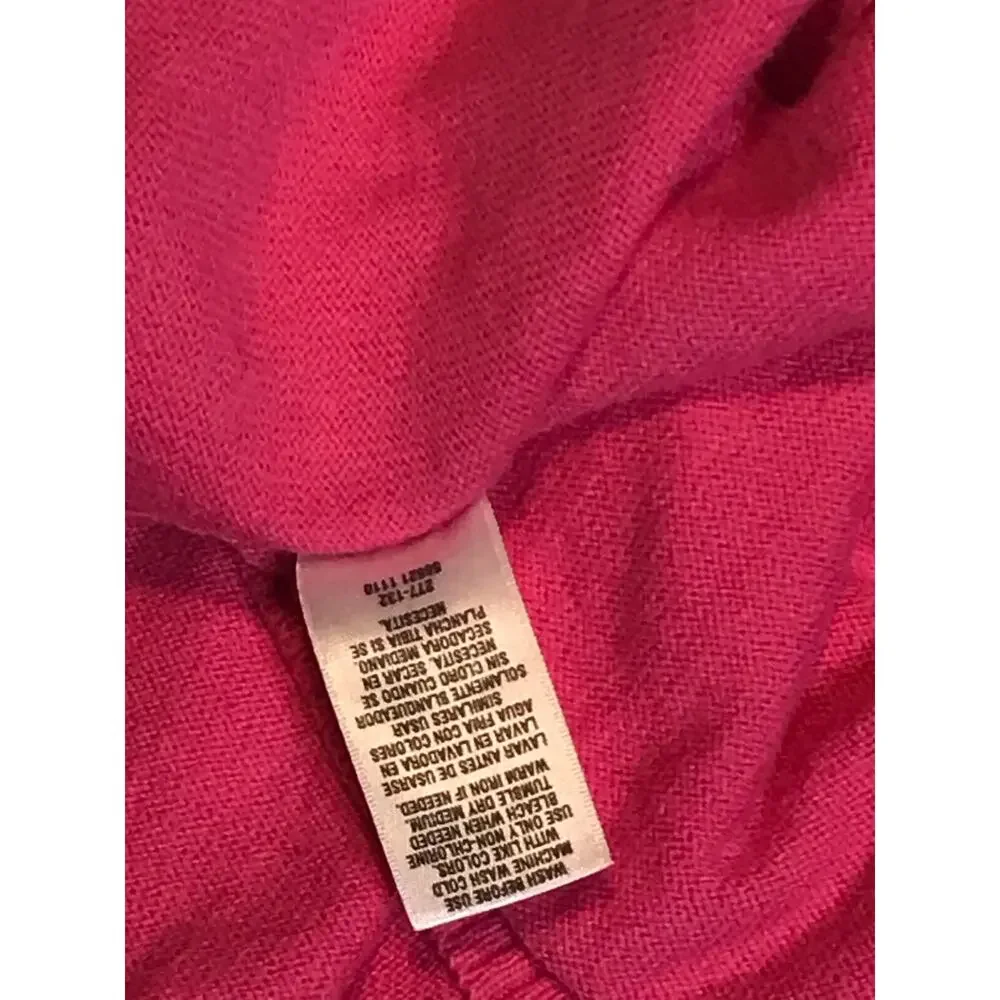 Carters Outfit Green Gingham Print Sundress Hot Pink Long Sweater Girls Size 4